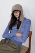 DRAW CODE MOHAIR KNIT CAP -BEIGE-